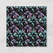 HOLOGRAFISCHE WITCHY VIBES QUADRATISCHE VISITENKARTE (Rückseite)