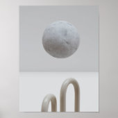 Holografischer 80er Moderne Futuristische Kunst Poster (Vorne)