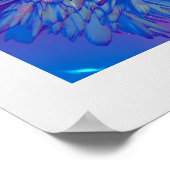 Holografischer 80er Moderne Futuristische Kunst Poster (Ecke)