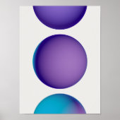 Holografischer 80er Moderne Futuristische Kunst Poster (Vorne)