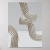 Holografischer 80er Moderne Futuristische Kunst Poster (Vorne)