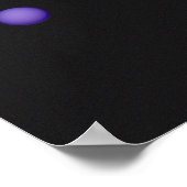 Holografischer 80er Moderne Futuristische Kunst Poster (Ecke)