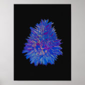 Holografischer 80er Moderne Futuristische Kunst Poster (Vorne)