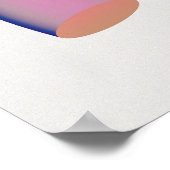 Holografischer 80er Moderne Futuristische Kunst Poster (Ecke)