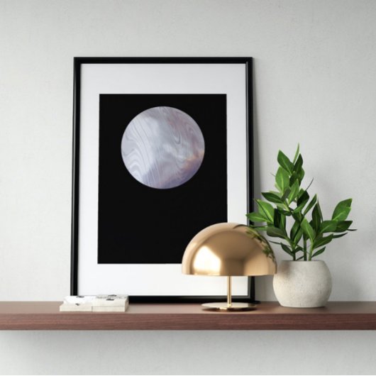 Holografischer 80er Moderne Futuristische Kunst Poster