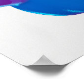 Holografischer 80er Moderne Futuristische Kunst Poster (Ecke)