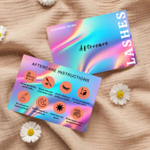 Holografischer Ästhetiker Lash Client nach Pflege