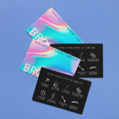 Holografischer Ästhetiker nach der Pflegeinstrukti Visitenkarte