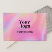 Holografischer Ästhetiker scannt, um Instagramm zu Visitenkarte