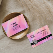 Holografischer Ästhetiker scannt, um Instagramm zu Visitenkarte