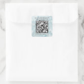 Holografischer benutzerdefinierter QR-Code Moderne Quadratischer Aufkleber (Tasche)