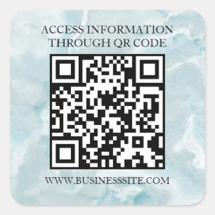 Holografischer benutzerdefinierter QR-Code Moderne Quadratischer Aufkleber