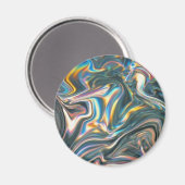 Holografischer Chrome Magnet (Vorderseite/Rückseite)