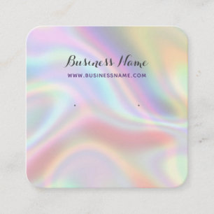 Holografischer Cooler Neuer Earring Card Holger Sq Quadratische Visitenkarte