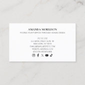 Holografischer Crystal Circle Life Coach Visitenkarte (Rückseite)