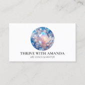 Holografischer Crystal Circle Life Coach Visitenkarte (Vorderseite)