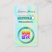 Holografischer Design-Visitenkarte Visitenkarte (Vorderseite)