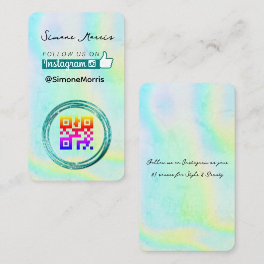 Holografischer Design-Visitenkarte Visitenkarte (Vorne/Hinten)