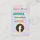 Holografischer Design-Visitenkarte Visitenkarte (Vorderseite)