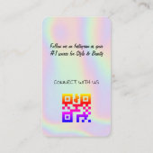 Holografischer Design-Visitenkarte Visitenkarte (Rückseite)