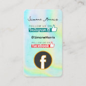 Holografischer Design-Visitenkarte Visitenkarte (Vorderseite)