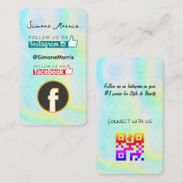 Holografischer Design-Visitenkarte Visitenkarte