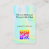 Holografischer Design-Visitenkarte Visitenkarte (Rückseite)