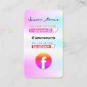 Holografischer Design-Visitenkarte Visitenkarte (Vorderseite)