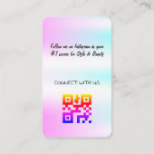 Holografischer Design-Visitenkarte Visitenkarte (Rückseite)