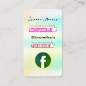 Holografischer Design-Visitenkarte Visitenkarte (Vorderseite)