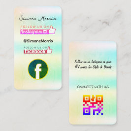 Holografischer Design-Visitenkarte Visitenkarte