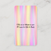 Holografischer Design-Visitenkarte Visitenkarte (Rückseite)