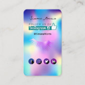 Holografischer Design-Visitenkarte Visitenkarte (Vorderseite)