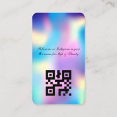 Holografischer Design-Visitenkarte Visitenkarte (Rückseite)