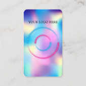 Holografischer Design-Visitenkarte Visitenkarte (Rückseite)