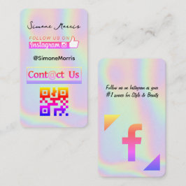 Holografischer Design-Visitenkarte Visitenkarte