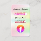 Holografischer Design-Visitenkarte Visitenkarte (Vorderseite)