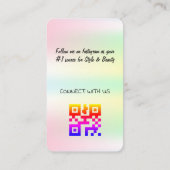 Holografischer Design-Visitenkarte Visitenkarte (Rückseite)