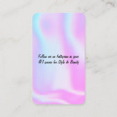 Holografischer Design-Visitenkarte Visitenkarte (Rückseite)