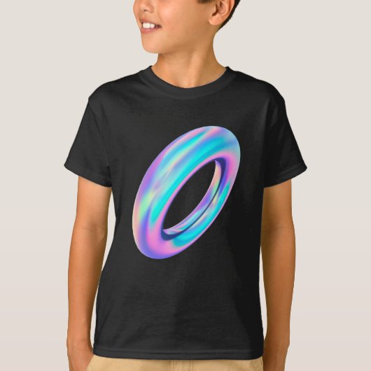 Holografischer Donut T-Shirt (Vorderseite)