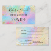 Holografischer Effekt eines Freundes IMITATS Visitenkarte (Vorne/Hinten)