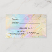 Holografischer Effekt eines Freundes IMITATS Visitenkarte (Rückseite)