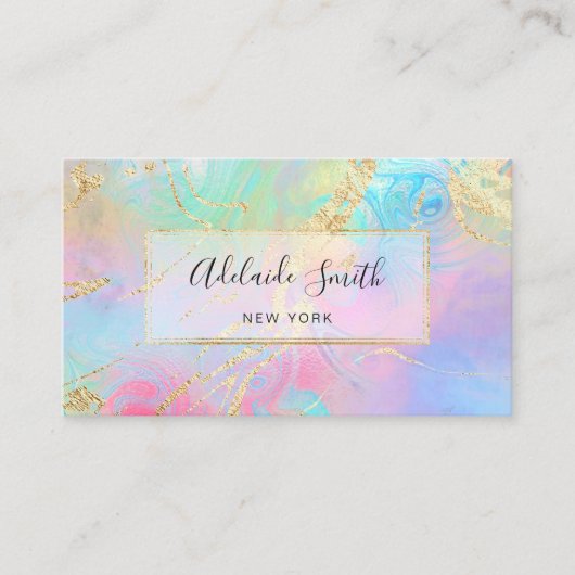 Holografischer Effekt von Imitaten Visitenkarte (Vorderseite)