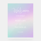 Holografischer Empfang Acrylschild (Vorderseite)