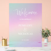 Holografischer Empfang Acrylschild (Hochzeit)
