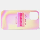 Holografischer Fall mit dem Text iPhone Hülle (Hinten horizontal)