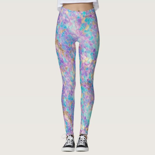 Holografischer Film Leggings (Vorderseite)