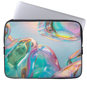 Holografischer Flüssigmetall-Gradient-Aura-Ästheti Laptopschutzhülle