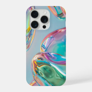 Holografischer Flüssigmetall-Verlaufs-Aura-Ästheti iPhone 15 Pro Hülle