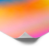 Holografischer Foil farbenfroh lebendig Abstrakt Poster (Ecke)